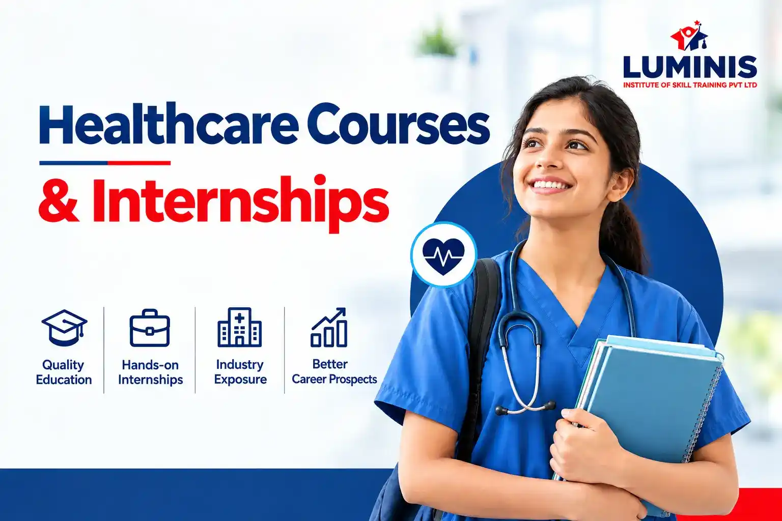 Healthcare courses with internships at Lumunis Institute of Skill Training